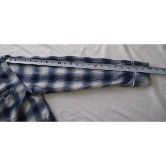 Men's Boston Traders Button Madras Pattern Long Sleeve Shirt Sz L (MT512) - Picture 8 of 9